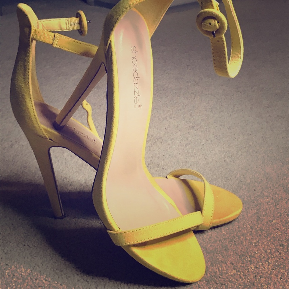 YELLOW Strappy Sandal 4” heel